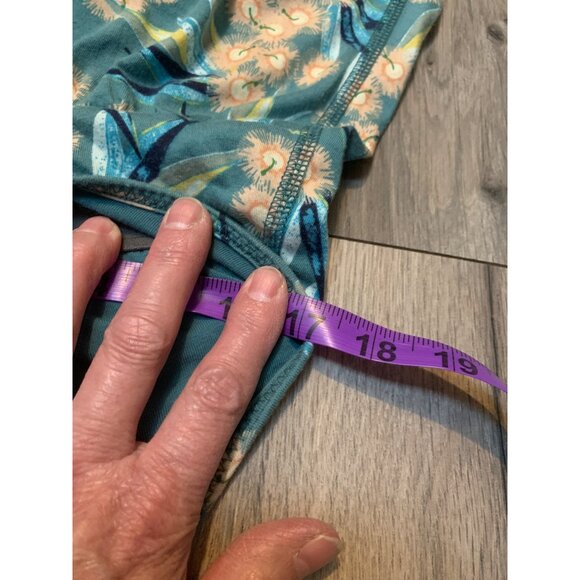 Patagonia Edisto Womans L Dress Las Flores: Tasmanian Teal - Picture 6 of 7